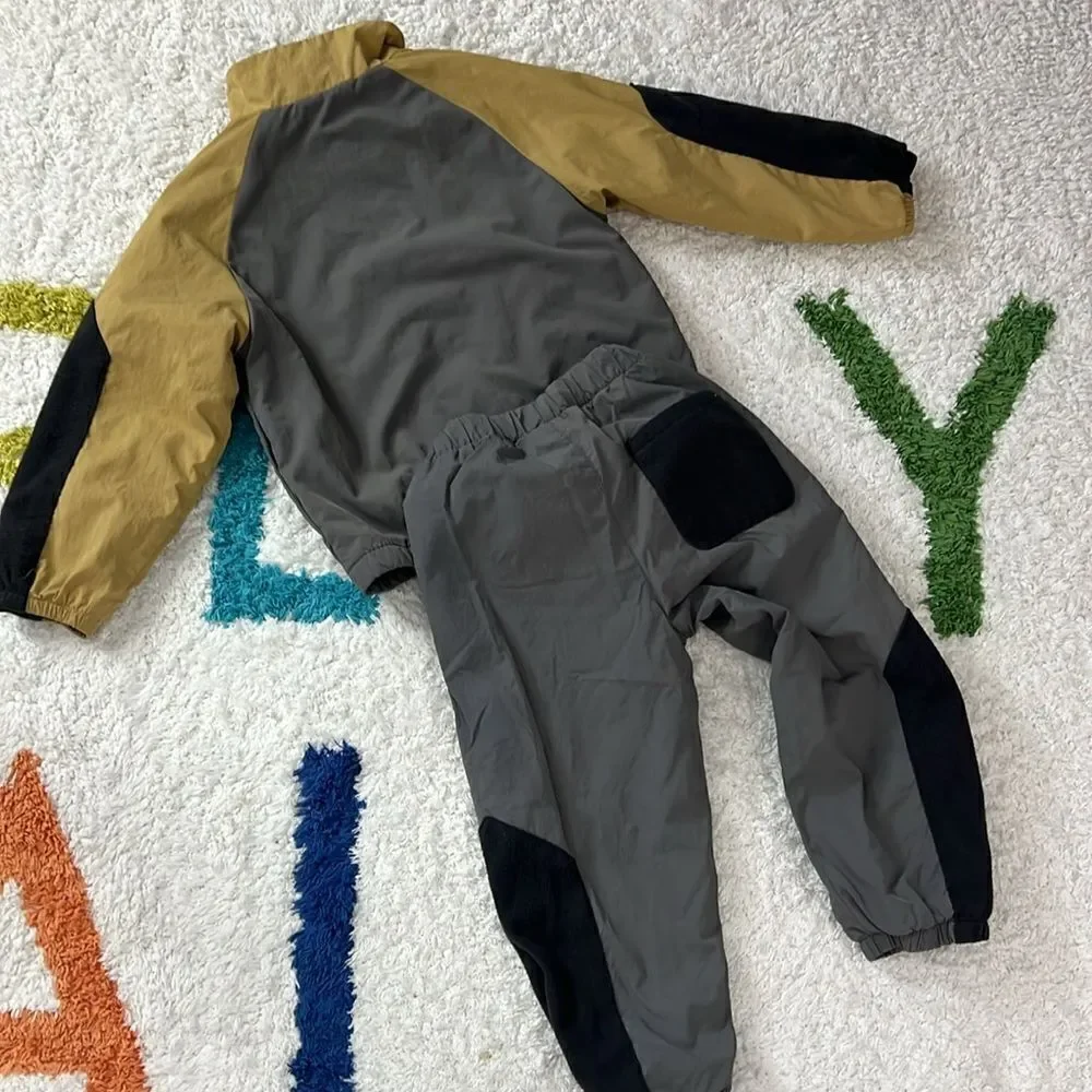 Zara fleece lined windbreaker matching set